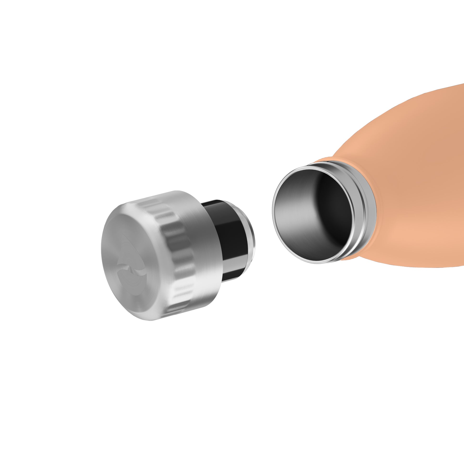 FLSK Trinkflasche aus Edelstahl peach 1000 ml