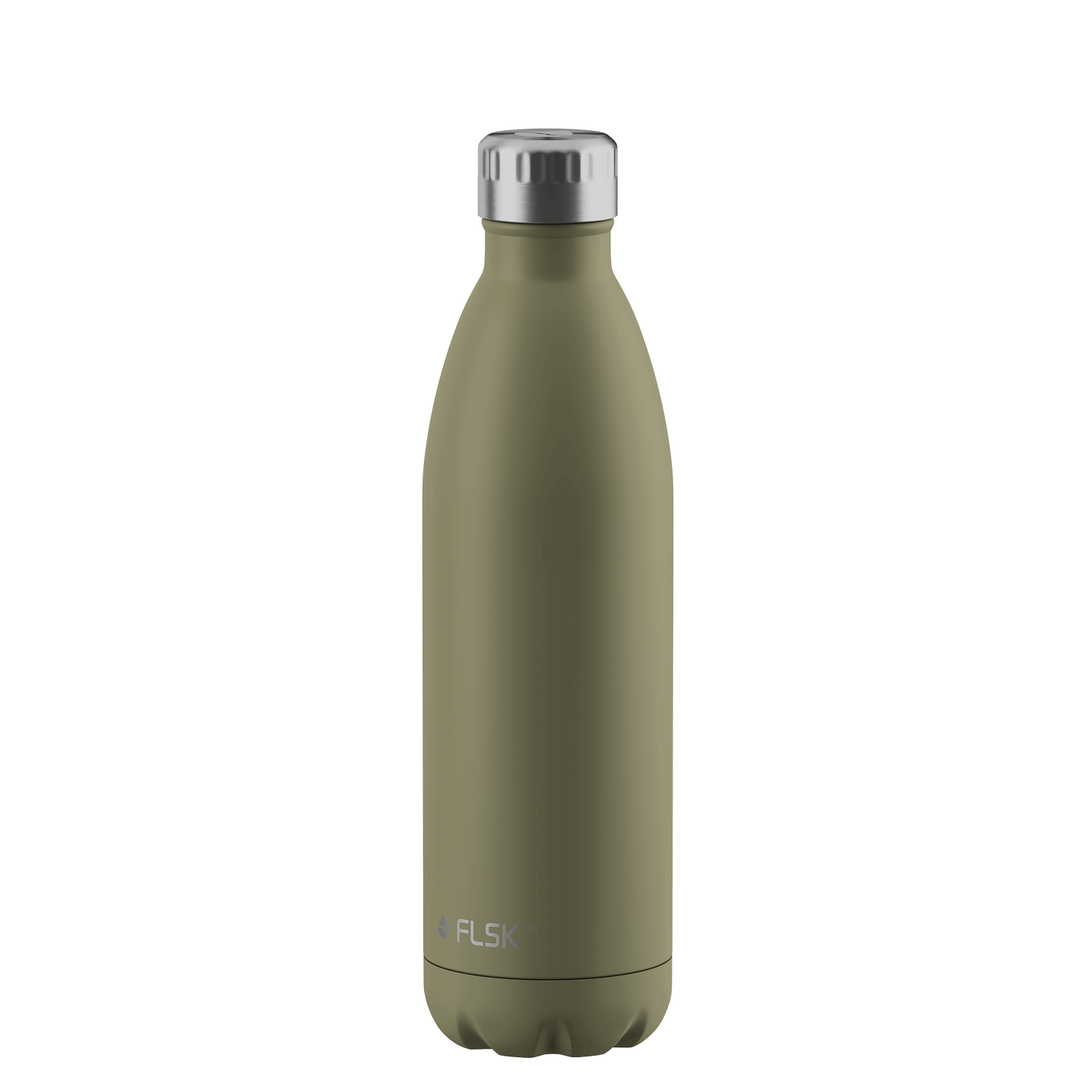 FLSK Trinkflasche 750 ml khaki aus Edelstahl