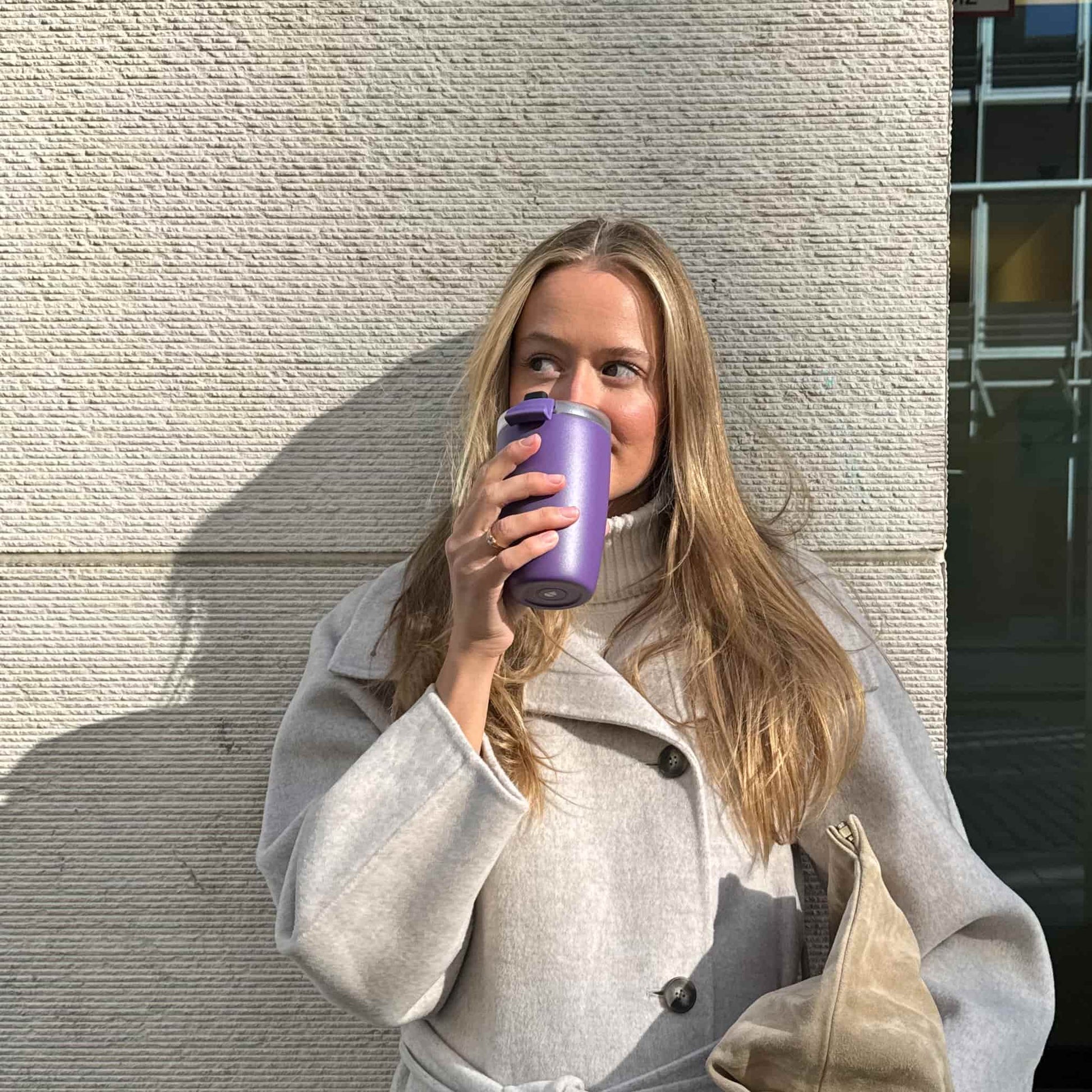 FLSK Kaffeebecher 350 ml nordic plum aus Edelstahl