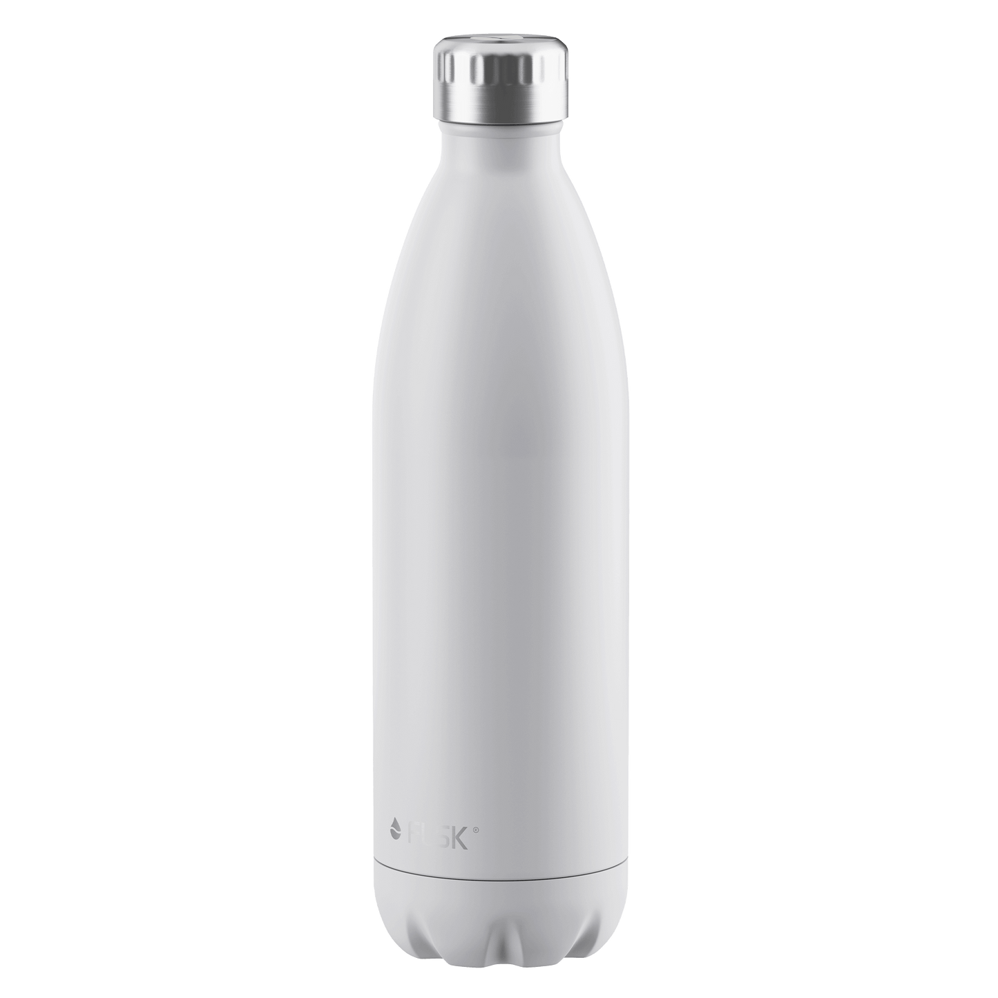 FLSK Trinkflasche 1000 ml white aus Edelstahl