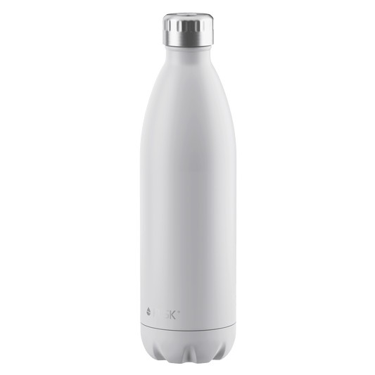 FLSK Trinkflasche 1000 ml white aus Edelstahl