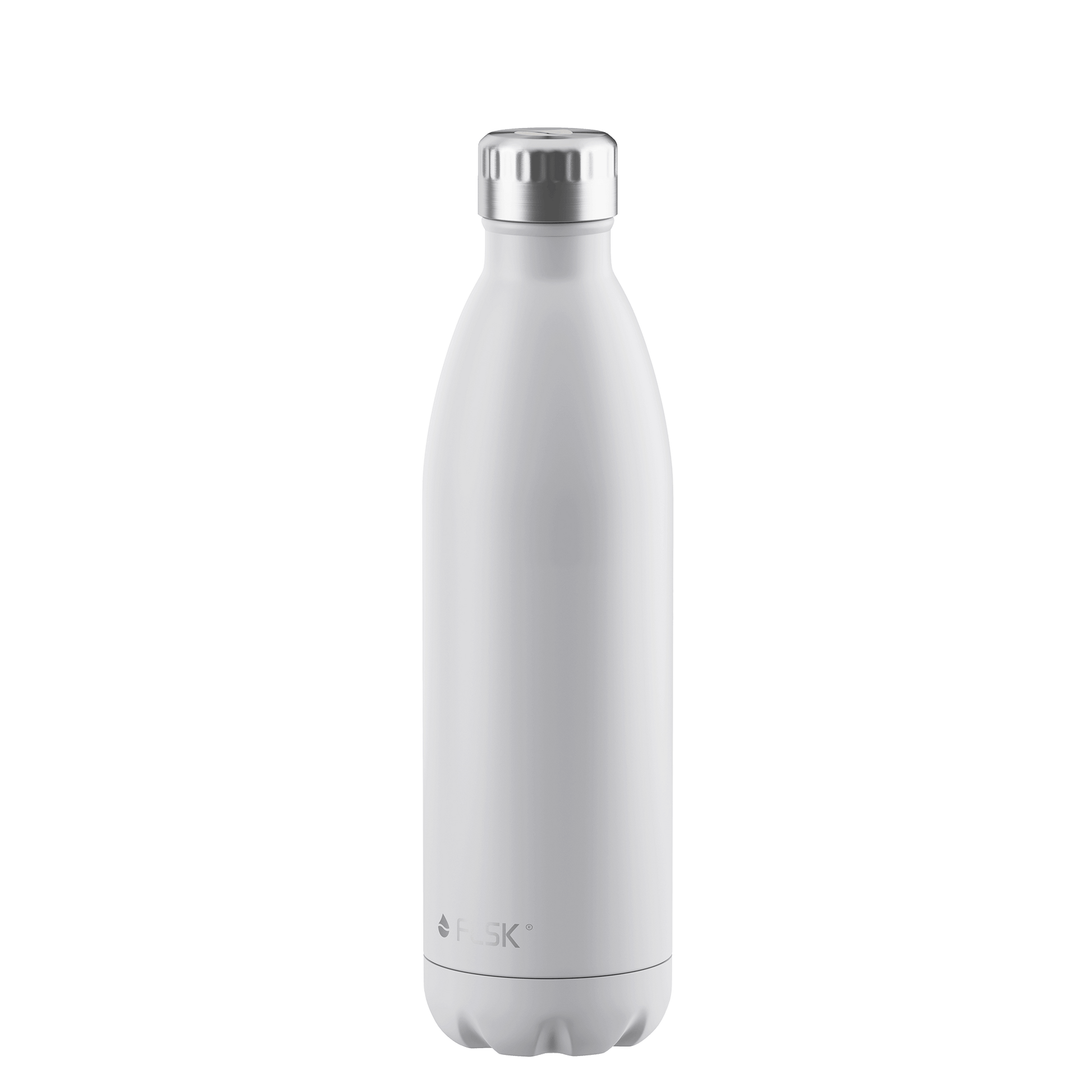 FLSK Trinkflasche 750 ml white aus Edelstahl