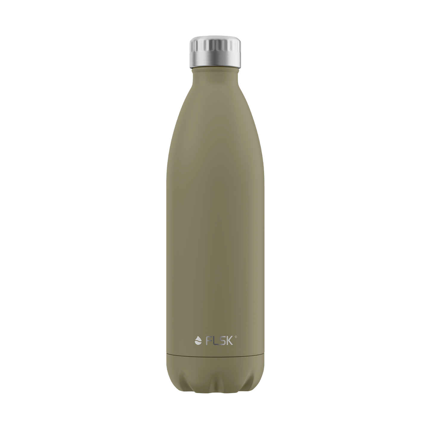 FLSK Trinkflasche 1000 ml khaki aus Edelstahl