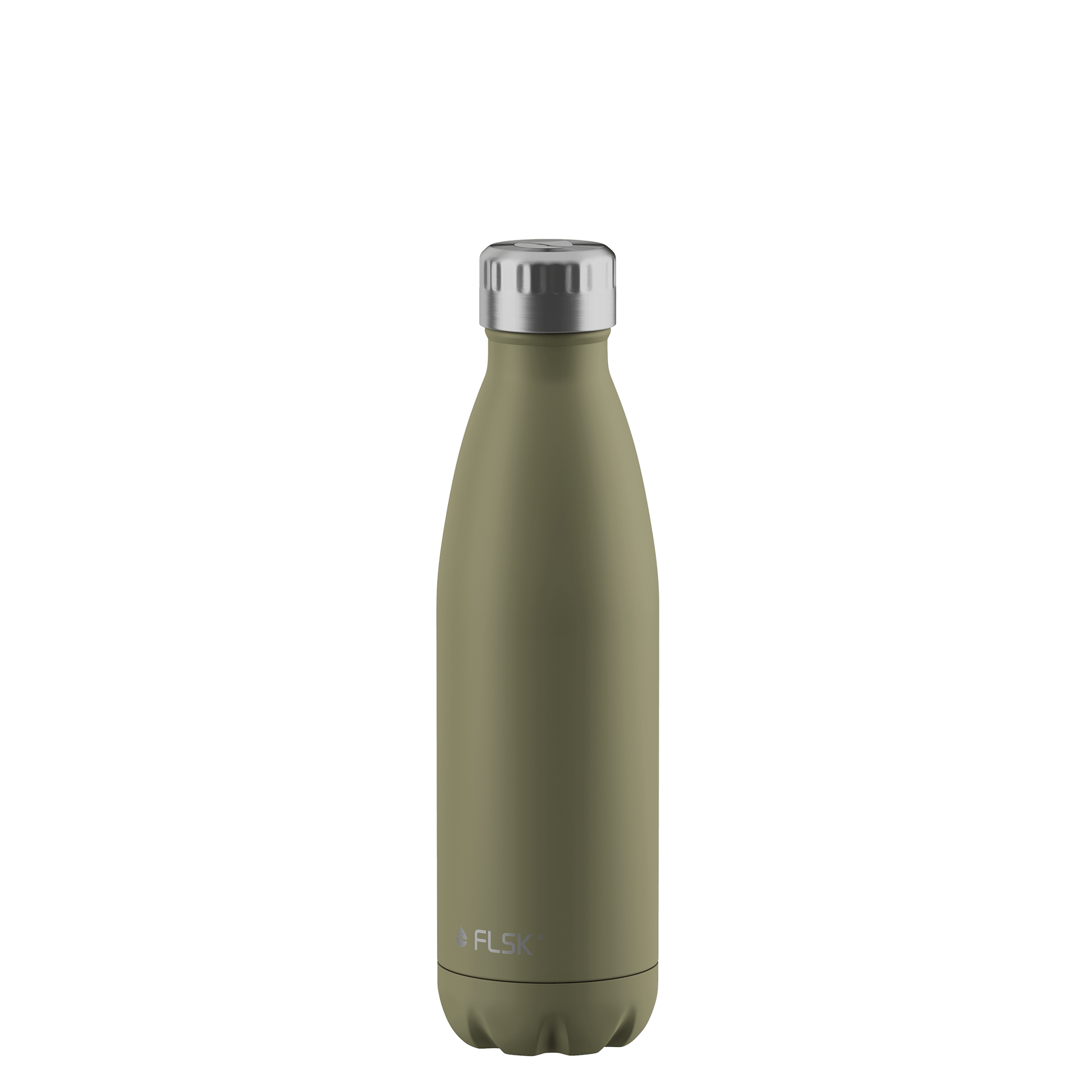 FLSK Trinkflasche 500 ml khaki aus Edelstahl