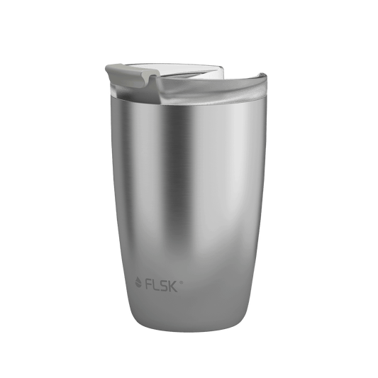 FLSK Kaffeebecher 350 ml stainless aus Edelstahl