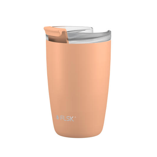 FLSK Kaffeebecher aus Edelstahl peach 350 ml
