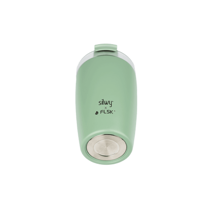 FLSK x silwy magnetischer Kaffeebecher aus Edelstahl sage