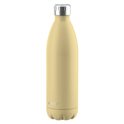 FLSK Trinkflasche aus Edelstahl 1000 ml lemon