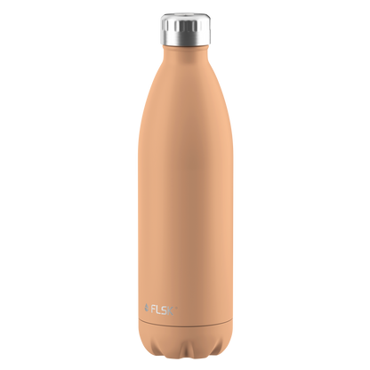 FLSK Trinkflasche aus Edelstahl 1000 ml peach
