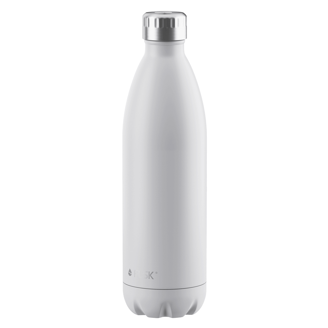 FLSK Trinkflasche 1000 ml white aus Edelstahl