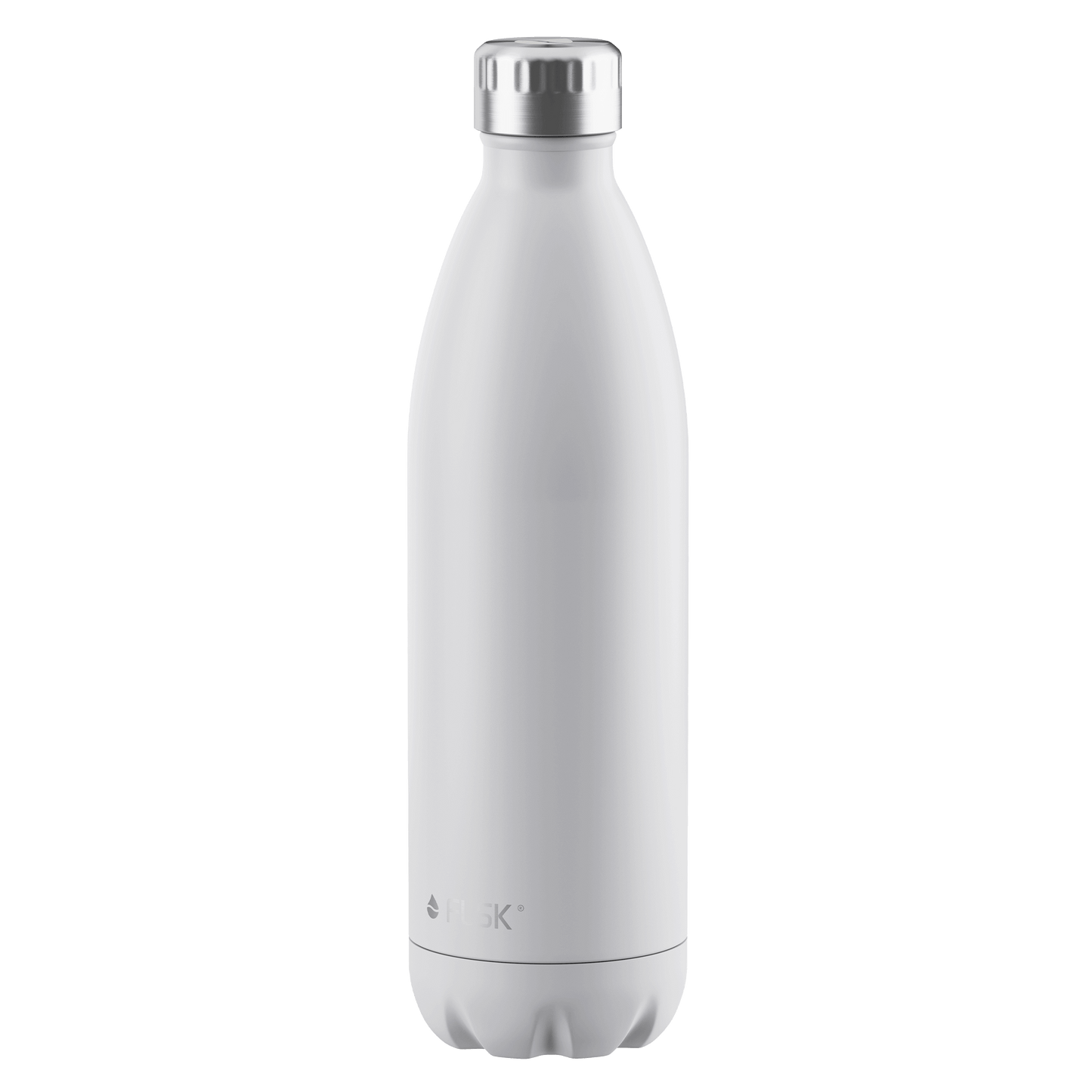 FLSK Trinkflasche 1000 ml white aus Edelstahl