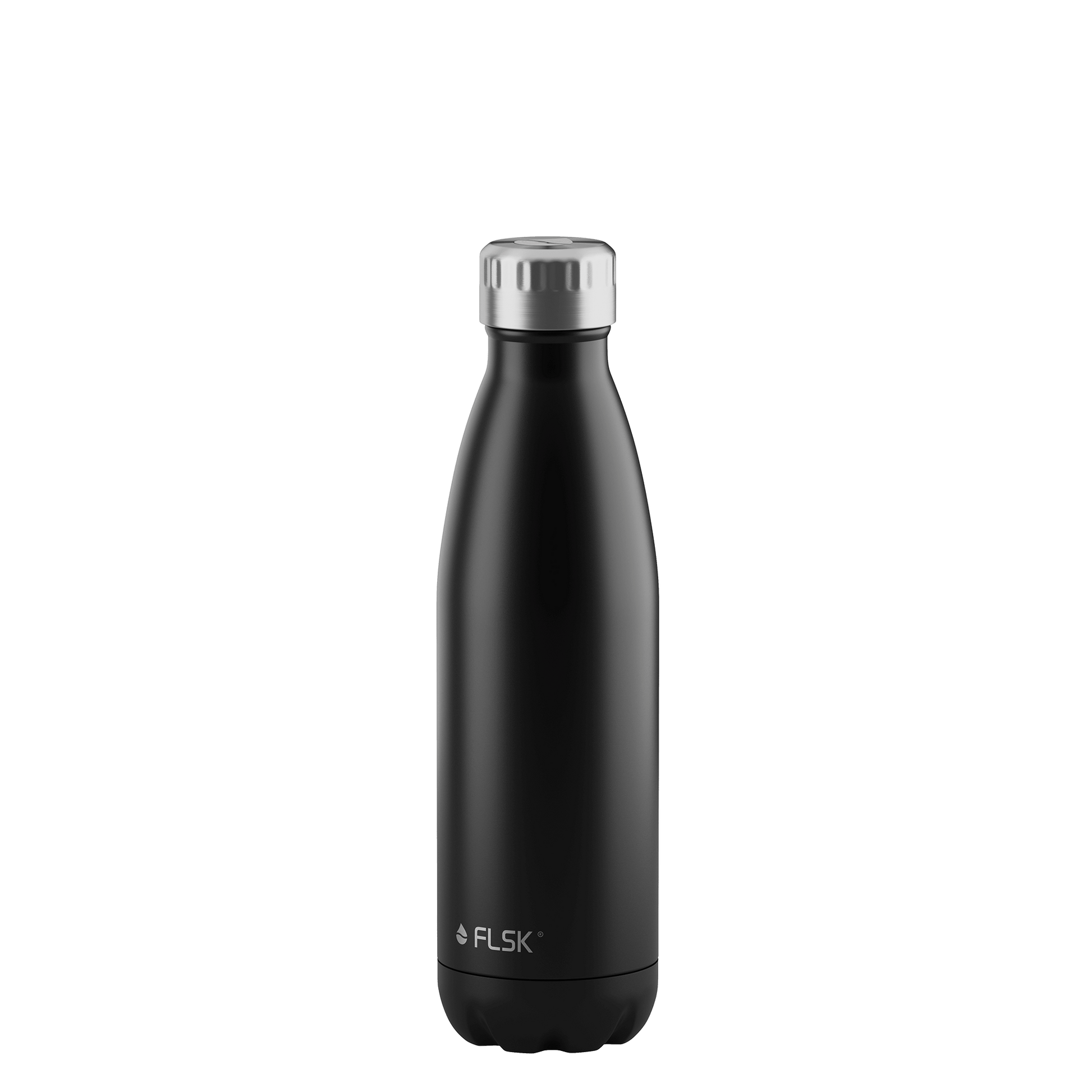 FLSK Trinkflasche aus Edelstahl black 500 ml