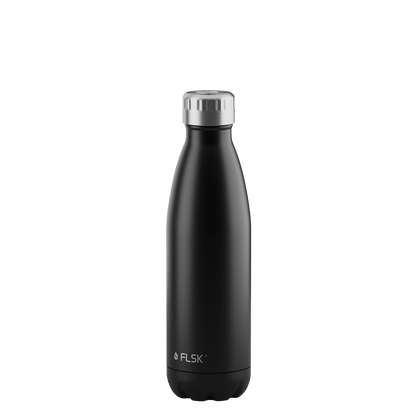 FLSK Trinkflasche aus Edelstahl black 500 ml