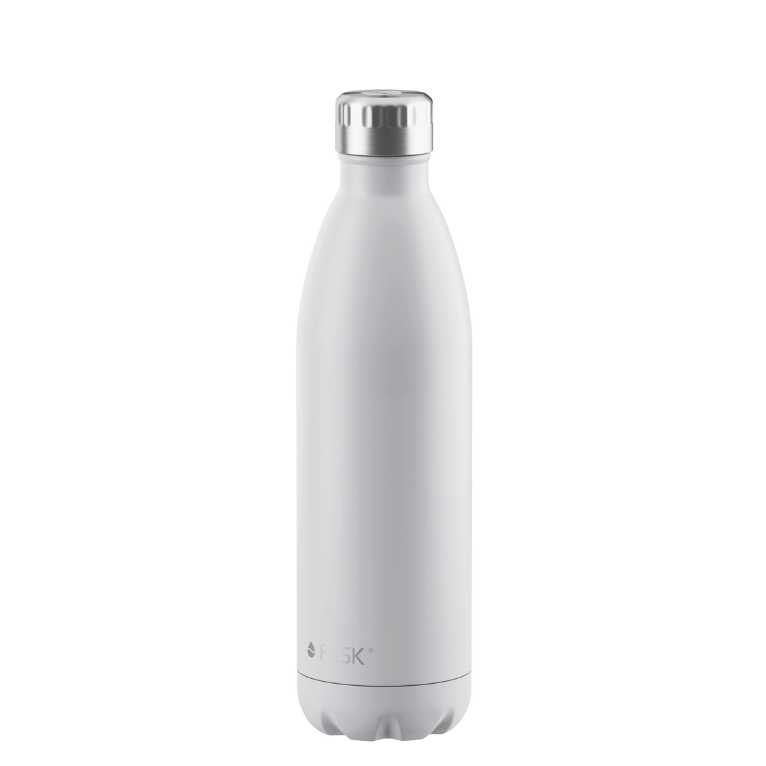 FLSK Trinkflasche 750 ml white aus Edelstahl