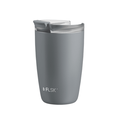 FLSK Kaffeebecher 350 ml stone aus Edelstahl